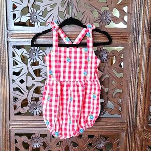 Hanna Andersson Red Gingham Sunsuit